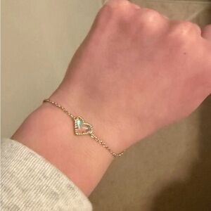 Kendra Scott iridescent heart adjustable bracelet